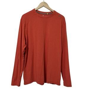 Tasc Mens Bamboo Performance Crewneck Long Sleeve T Shirt Size XL Athletic Golf